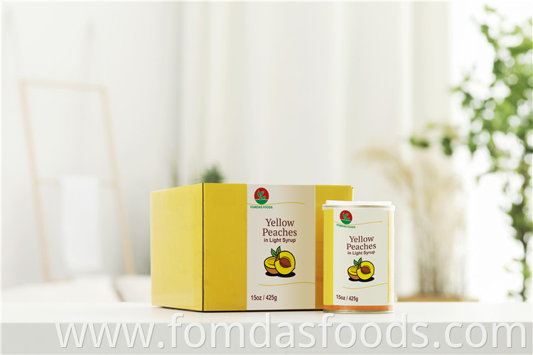 Canned Yellow Peaches In Sucralose